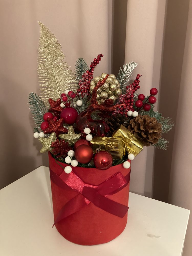 Flower box świąteczny