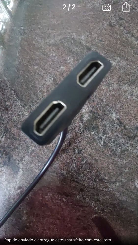 Ficha HDMI 2 saídas