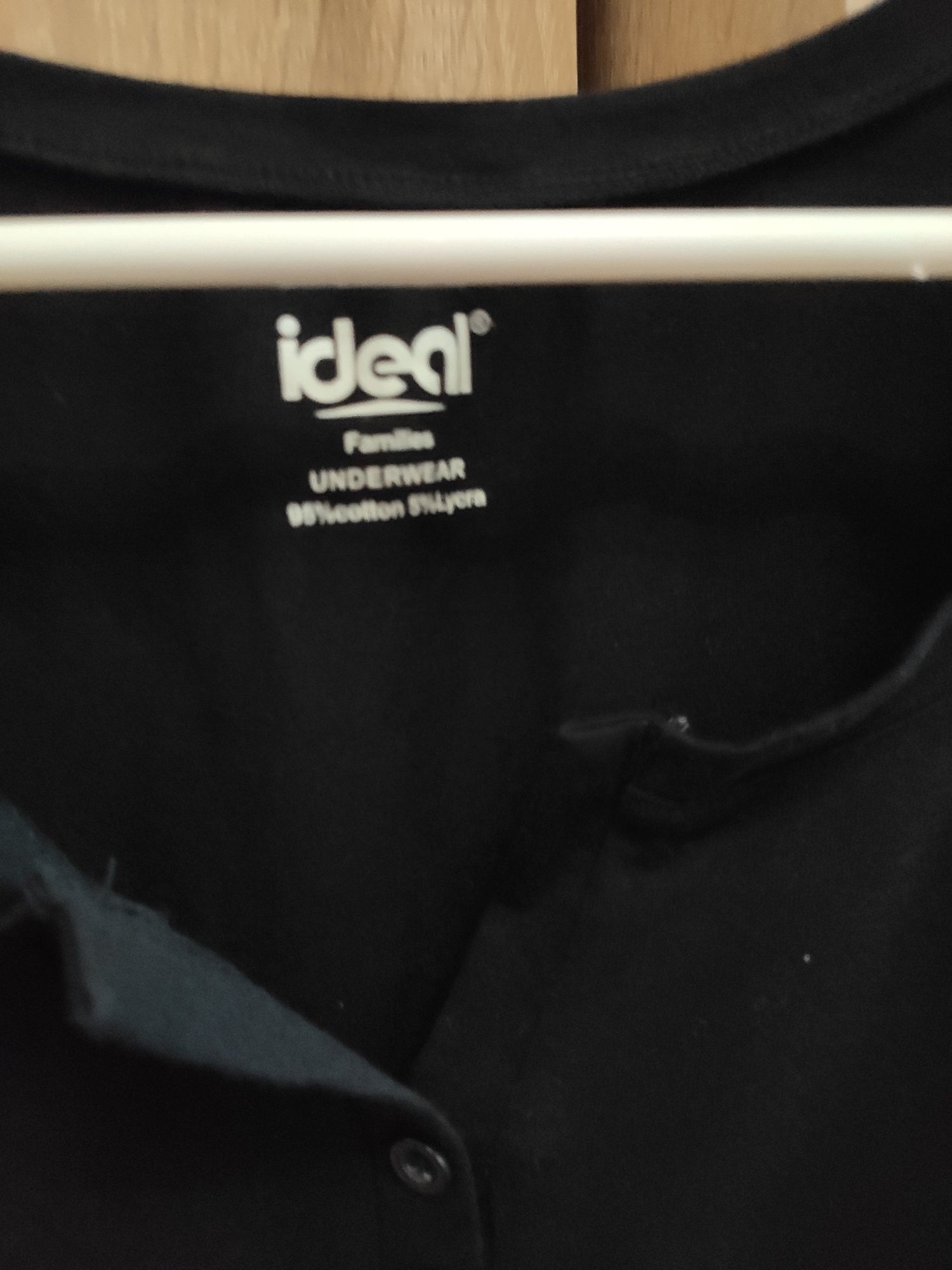 Czarna bluzka koronka ideal S