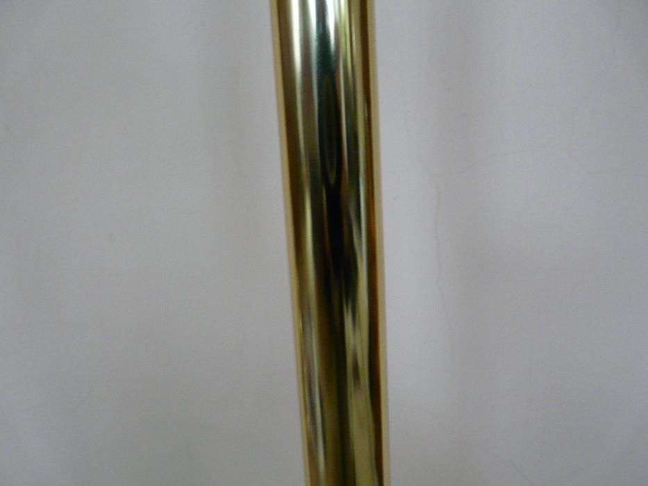 WYPRZEDAZ Elegancka lampa stojaca metal zlota z polyskiem amerykanska