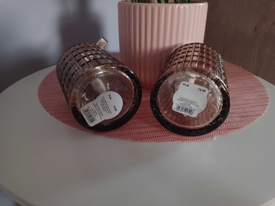 Zestaw łazienkowy szklany Home&You stan idealny. Piękny efekt Glamour