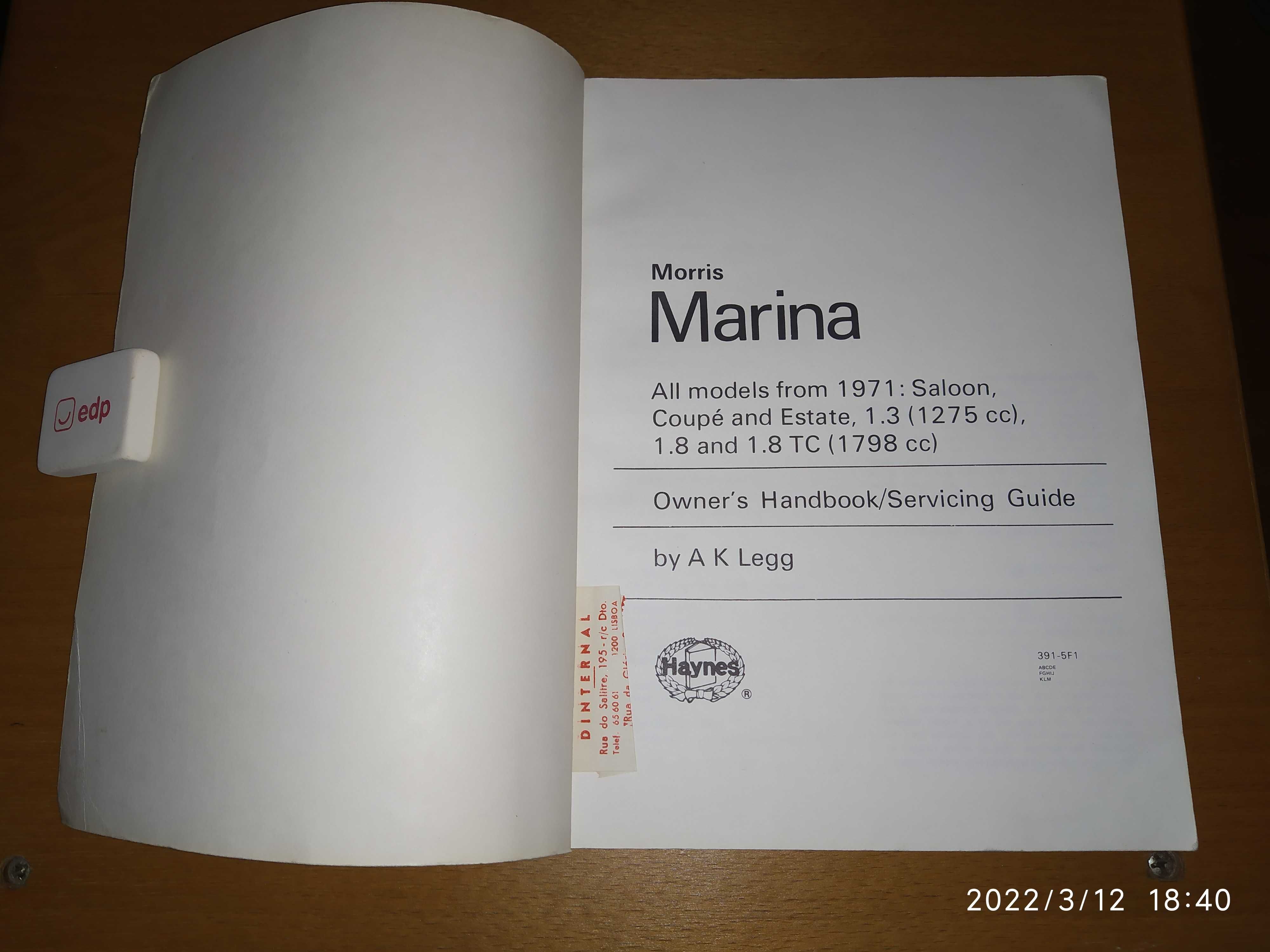 ## livro Marina owner’s handbook (haynes) ##