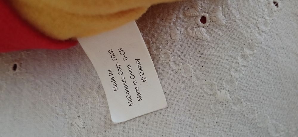 Urso/brinde McDonald's de 2002