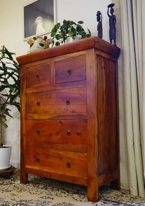 Indyjska szafka / witryna kolonialna - drewno palisander - AlmiDecor