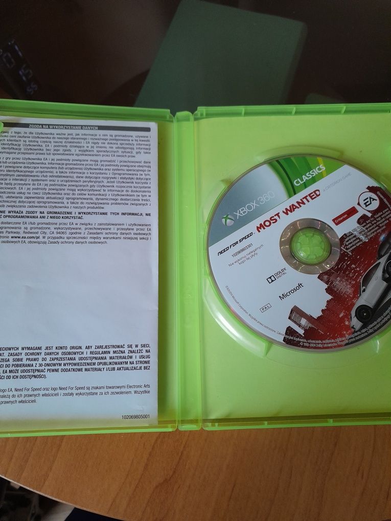 Need for speed Most Wanted Pl.X box 360
