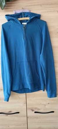 Bluza niebieska Kangurka Hoodie 100% bawełna