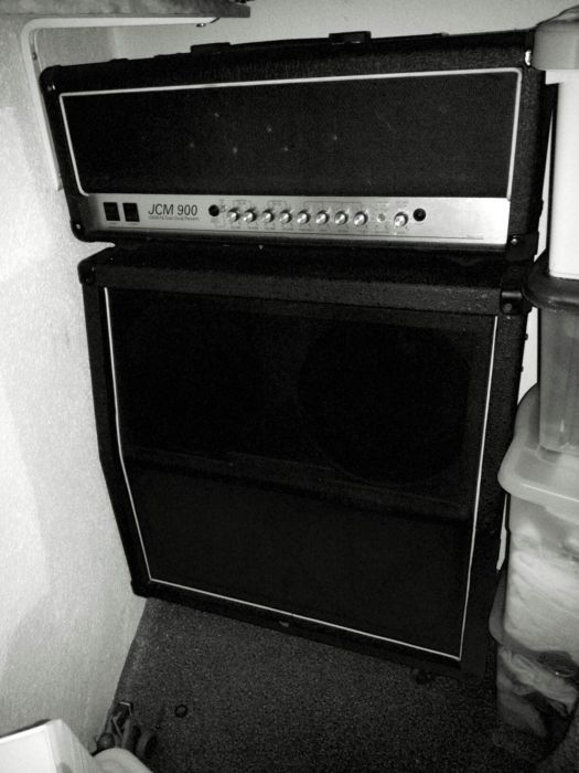 Amplificador guitarra cabeça e coluna