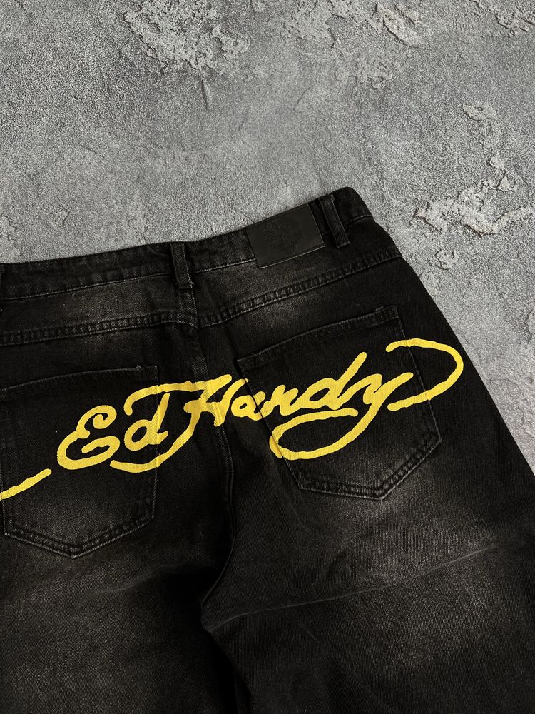 Штани ED HARDY JEANS rap джинси pants baggy y2k sk8