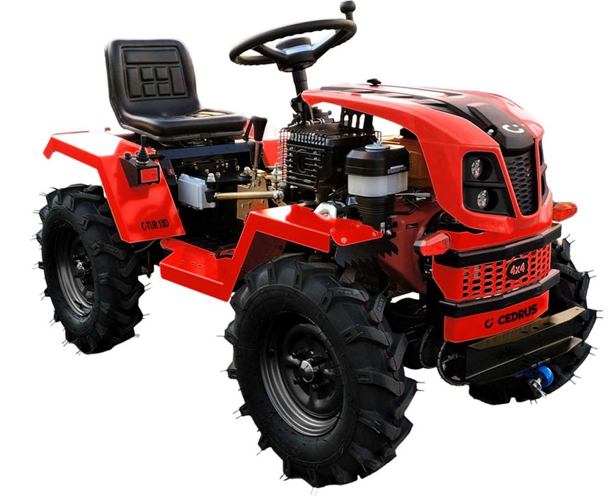 SOLIDNY mini traktorek CEDRUS C-TUR-18D 4x4 diesel duży wybór maszyn