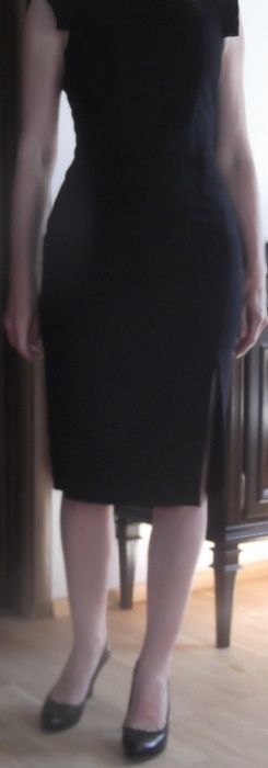 sukienka czarna elegancka ZARA Basic rozmiar S NOWA