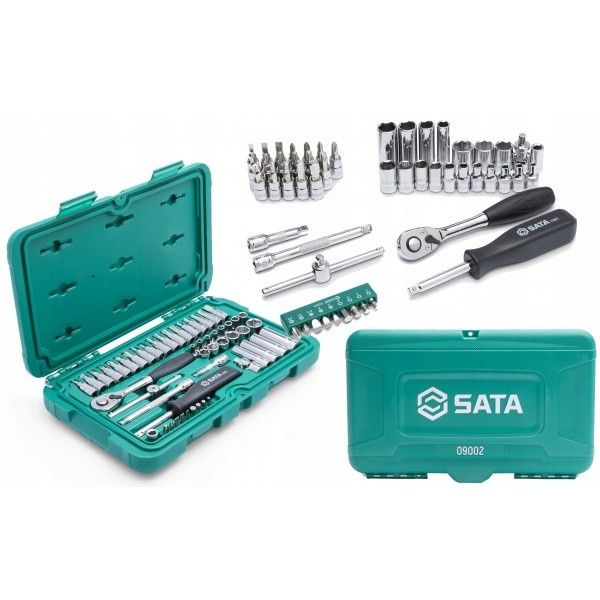 SATA Zestaw kluczy nasadowych 52 el. 1/4  ST09002SJ gwarancja 24m NOWY