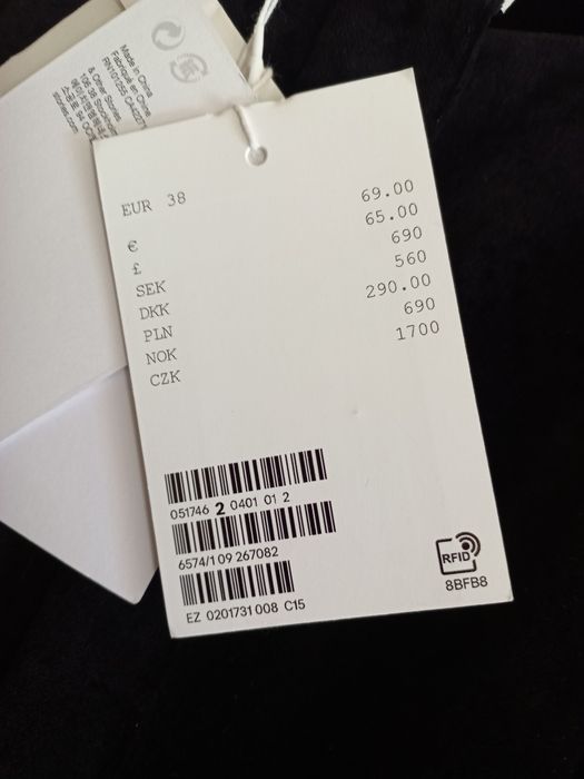 Новий чорный бархатний сарафан, М.