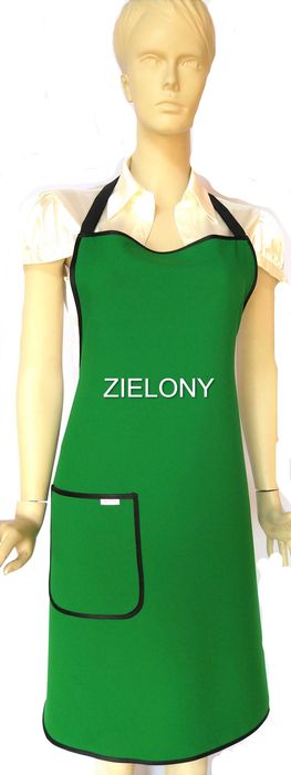 XXL Damski fartuch PLAMOODPORNY ZIELONY uniwersalny kuchnia Sklep BAR