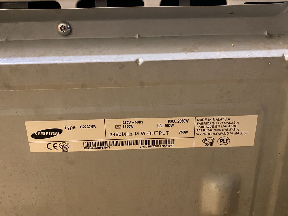 Микроволновка samsung G2739NR