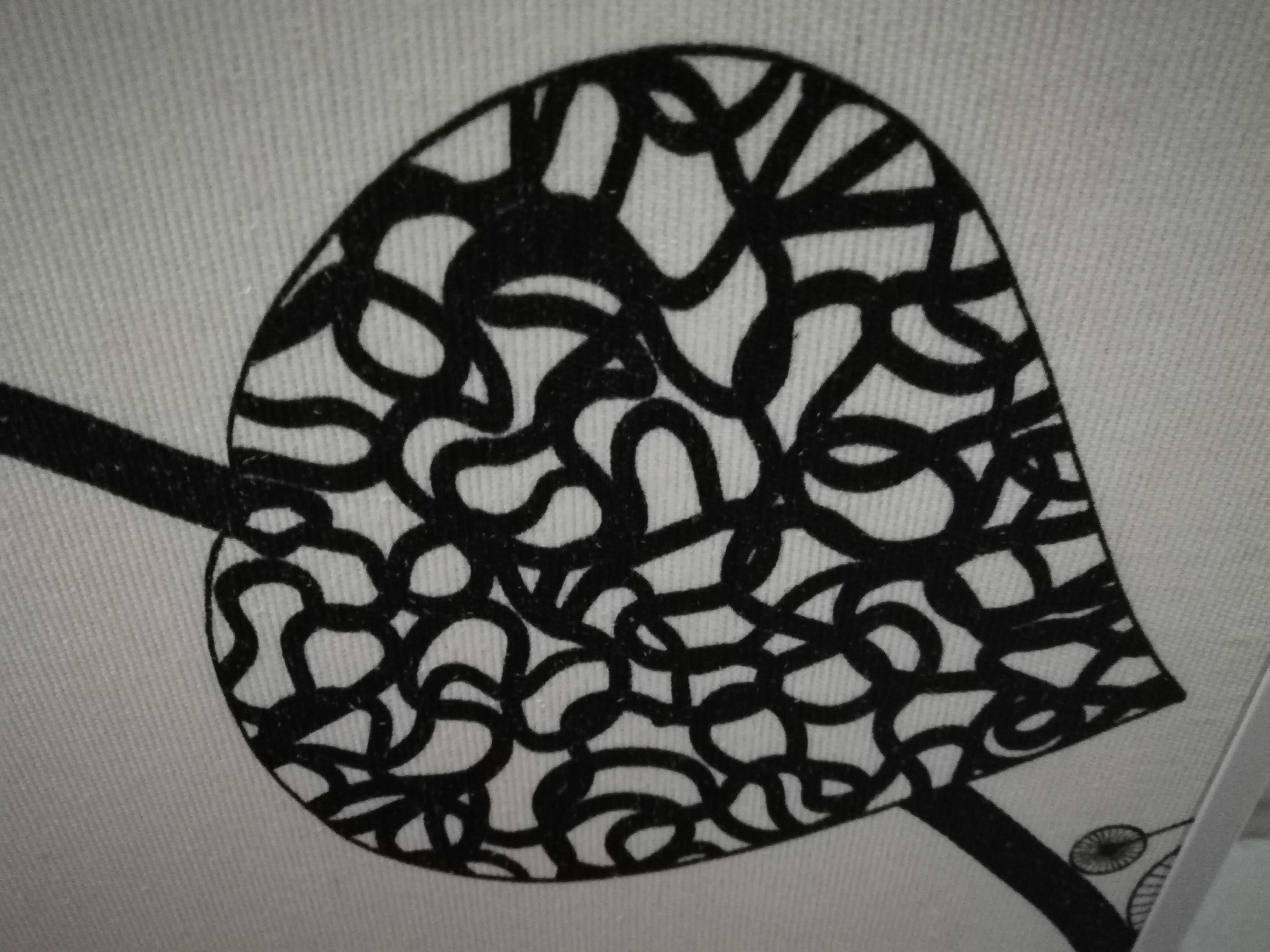 Obraz grafika 50x60 cm abstrakcja bicykle liście czarno-biały