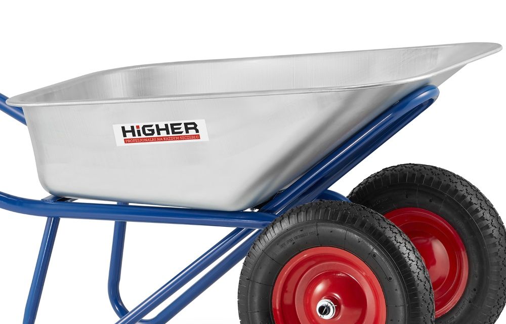Koleba taczka ogrodowa HIGHER 130L mocna 210kg