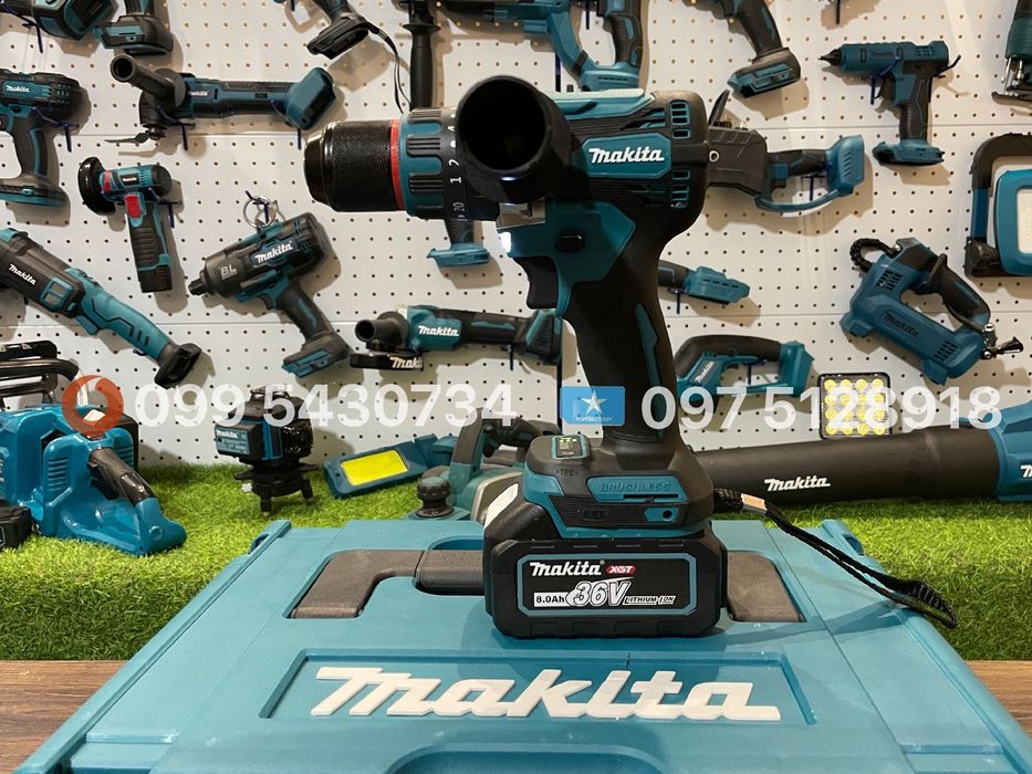 Набір 2/1 Makita Аккумуляторний  Болгарка Шуруповерт DGA 504 - DHP 485