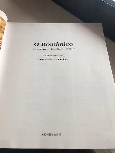 Livro "O Românico", arquitetura, escultura, pintura de Rolf Toman