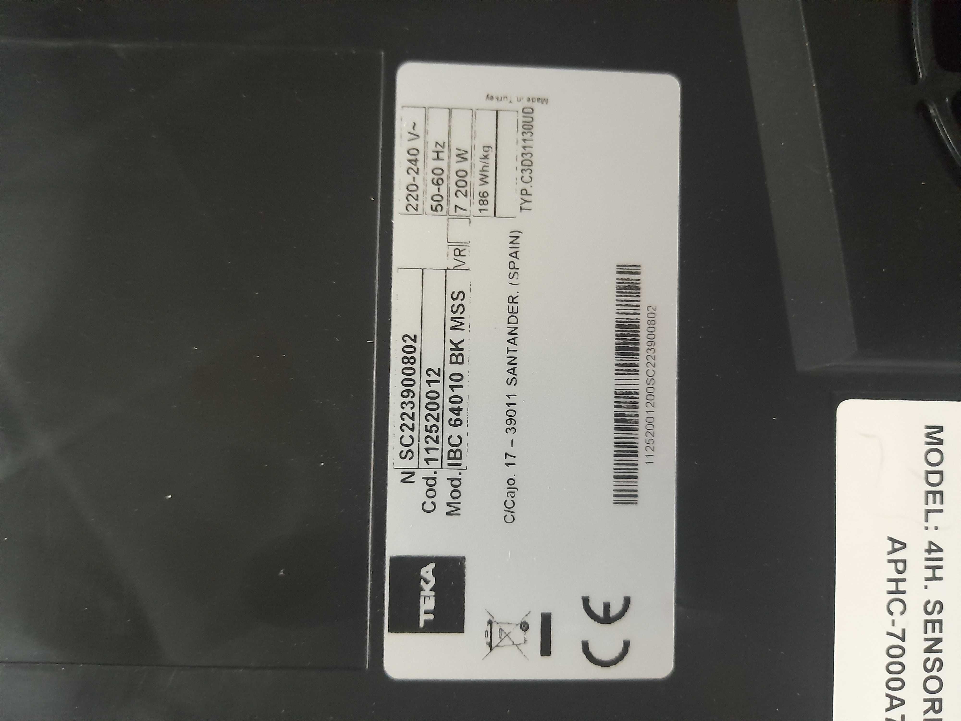 Płyta indukcyjna Teka IBC 64010BKMSS