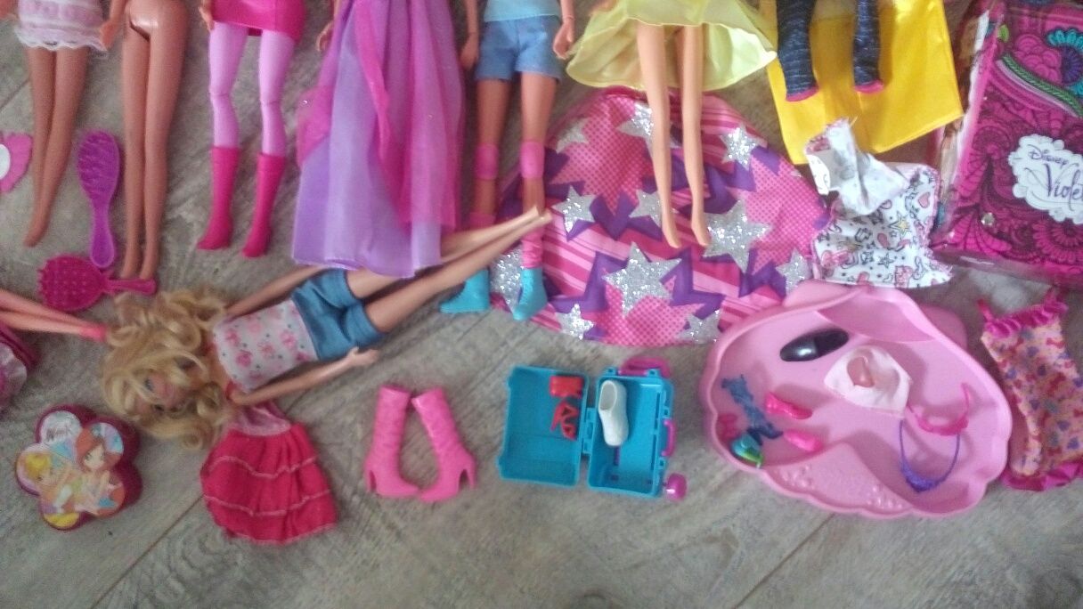 Zestaw 16 lalek Barbie Ken Monster High lalka pies dodatki ubranka