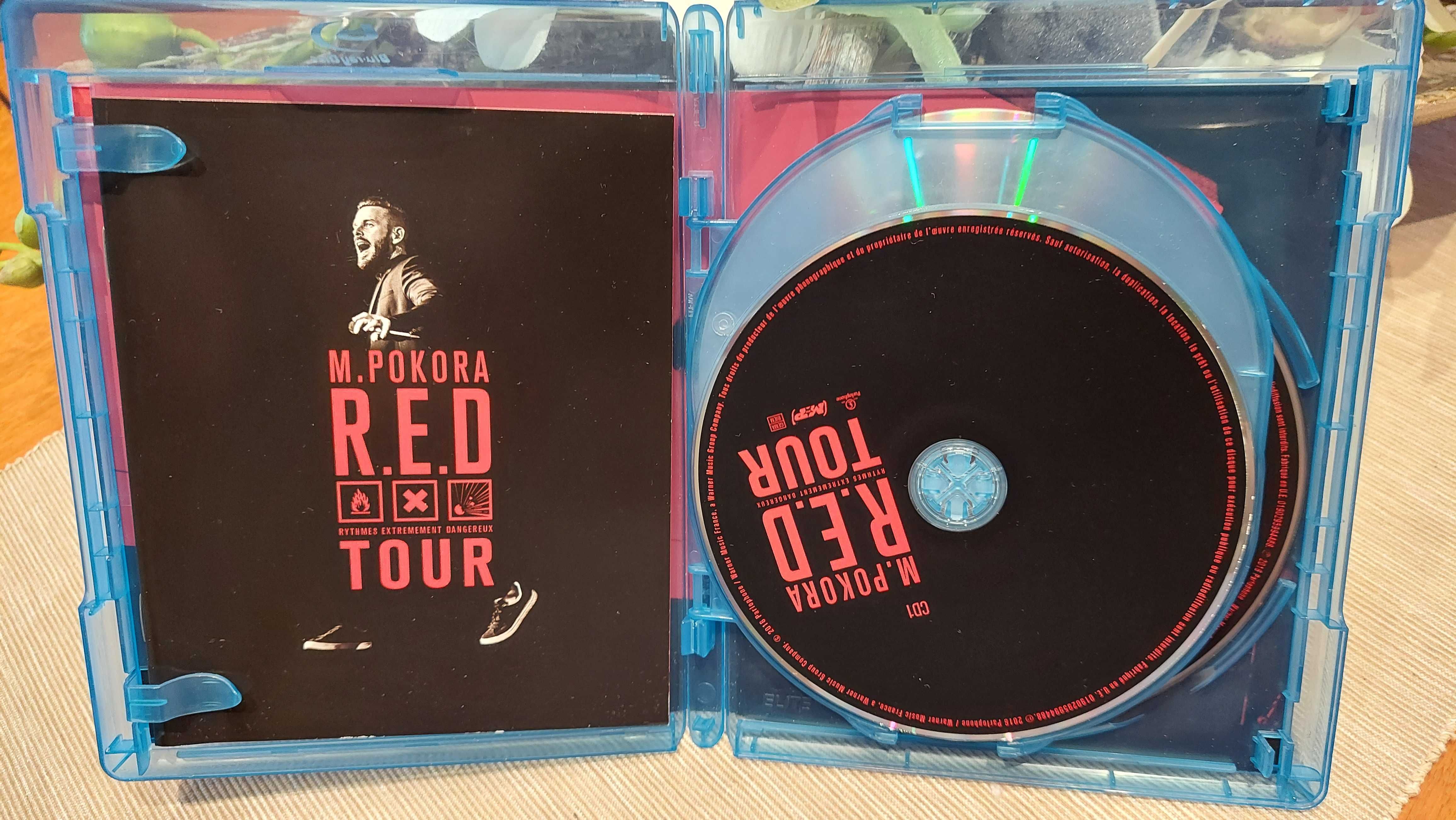 M.Pokora - Red Tour / Live A L'accorhotel Koncert na 2 x CD + Blu-ray