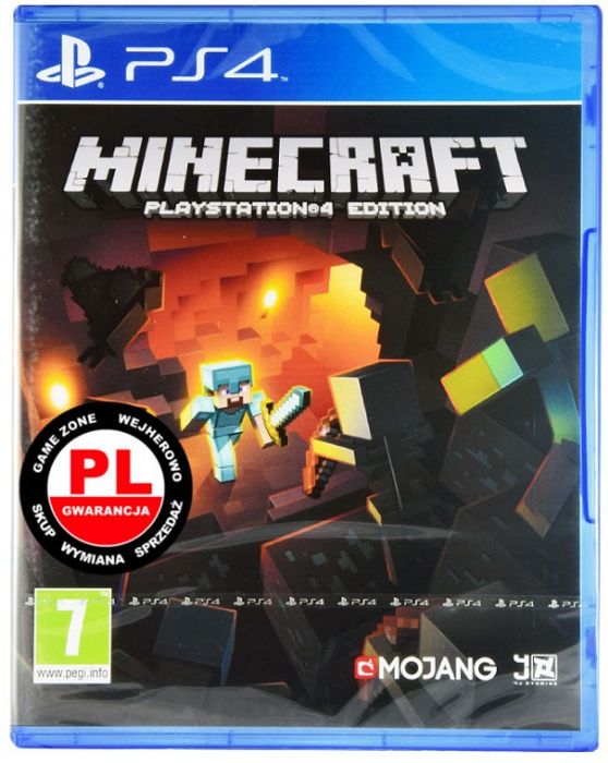 Minecraft Edition PS4 + Slim + Pro + PS5 = PŁYTA PL Wejherowo