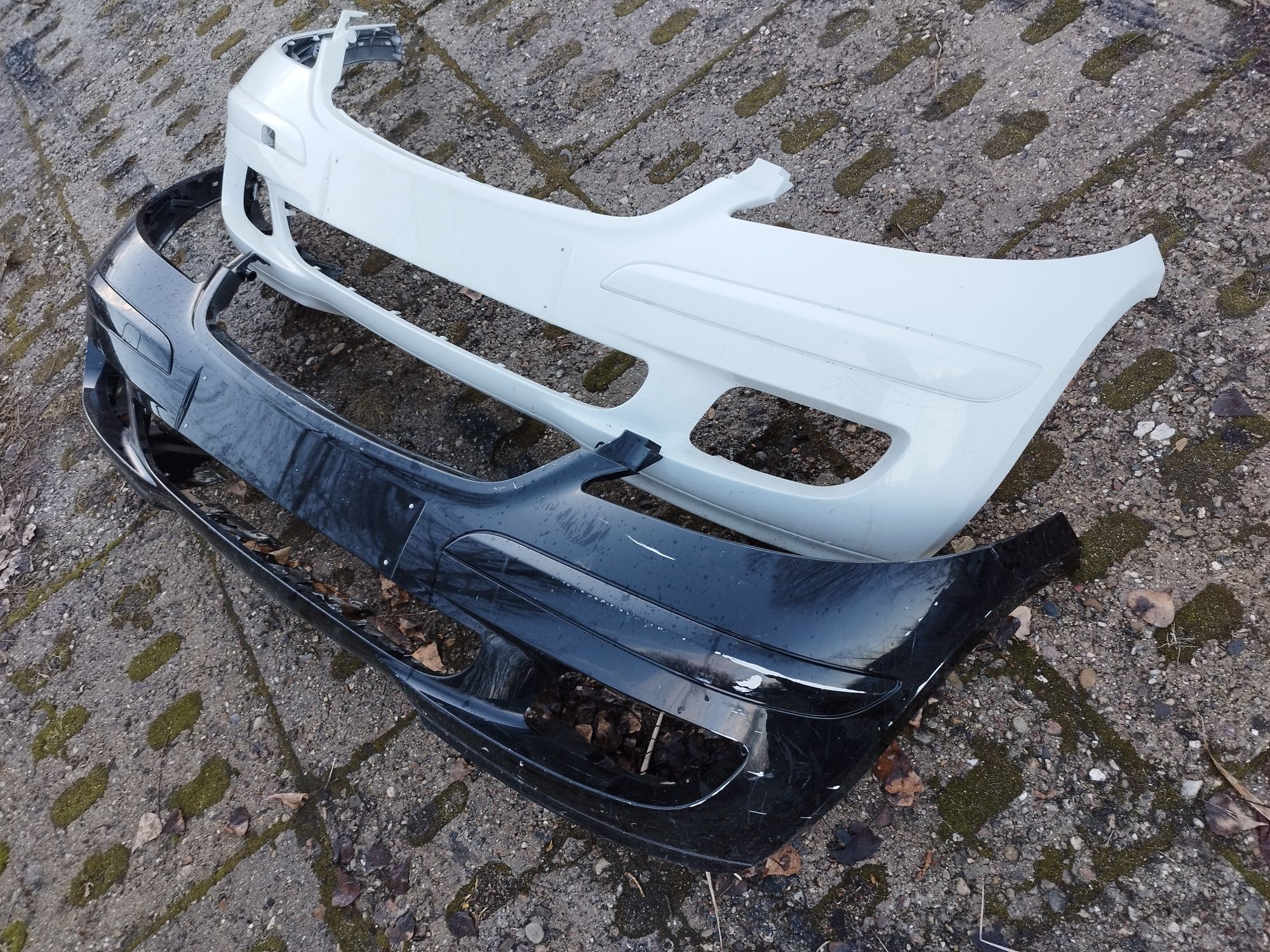 Mercedes A169 Przedlift 04-08 Zderzak Przedni Biały Czarny Przód W169