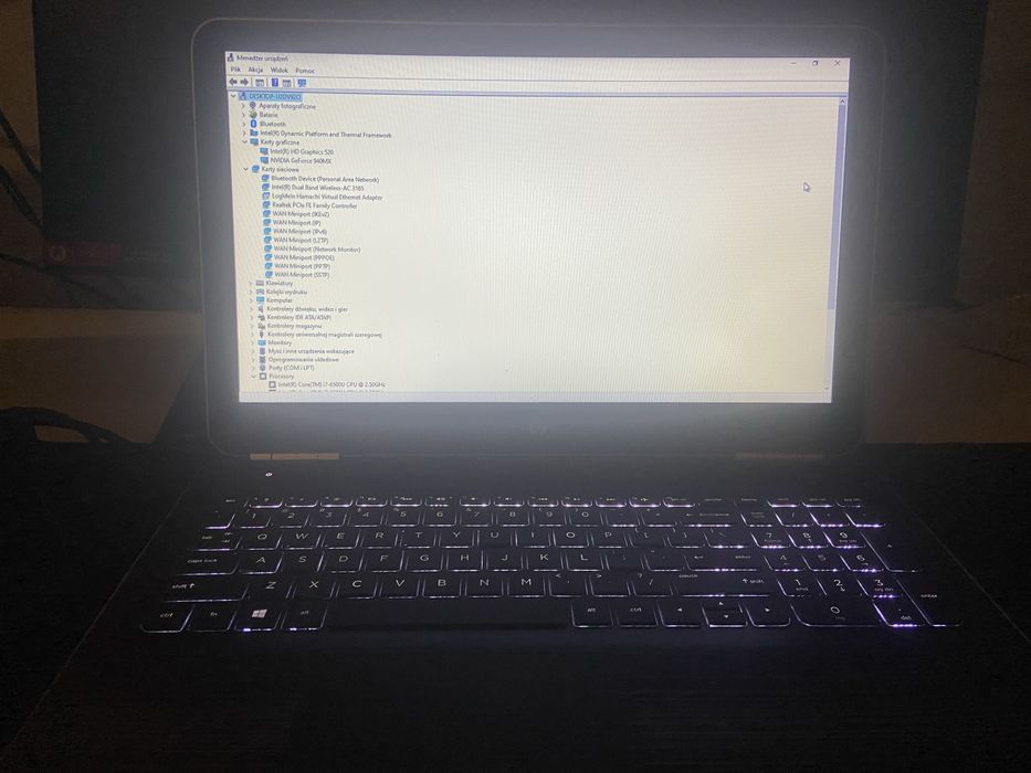 Laptop HP Pavilion GeForce 940mx Intel Core i7-6500U