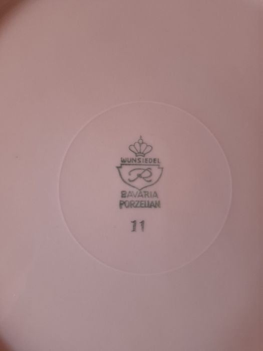 Тарелка посуда блюдо сервиз фарфор позолота Богемия Бавария винтаж