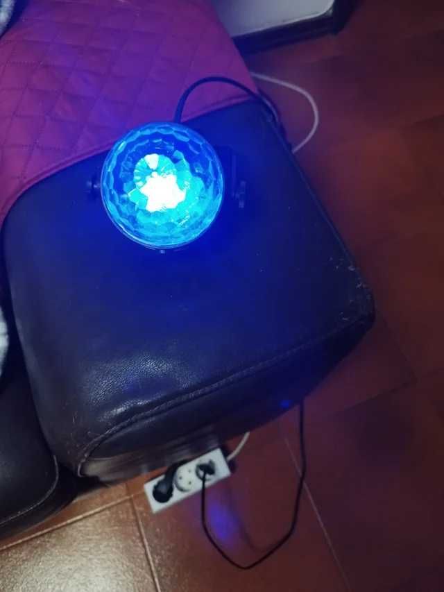Luz Projetor LED RGB, 7 Modos De Luz, Palco, Laser