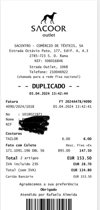 Fato Novo, a estrear, nunca usado!