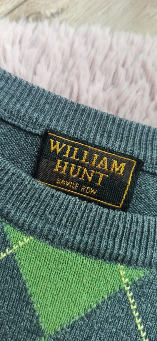 Sweter romby William Hunt Savile Row L sweterek męski