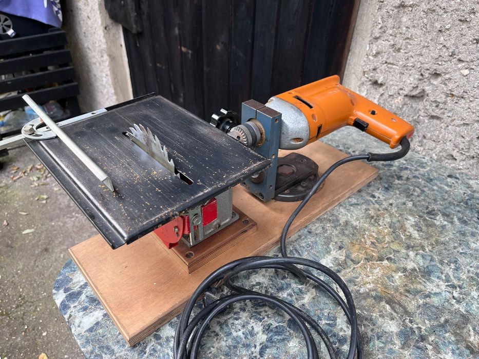 Wiertarka + pilarka stołowa piła przecinarka VEB Mansfeld 360W