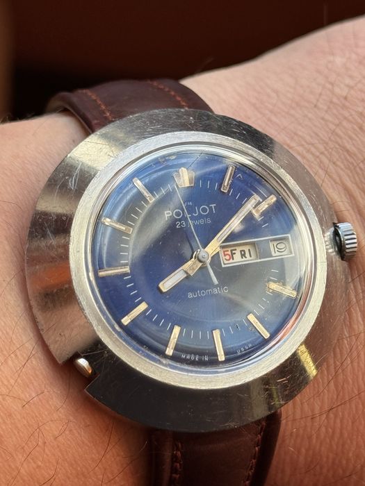 Zegarek Poljot UFO 23jewels Automatic, bardzo duży 46/41mm