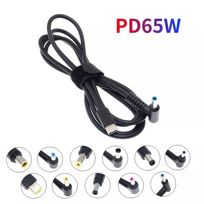 Зарядный кабель USB Type-C триггер PD для ноутбука Lenovo Asus HP Dell
