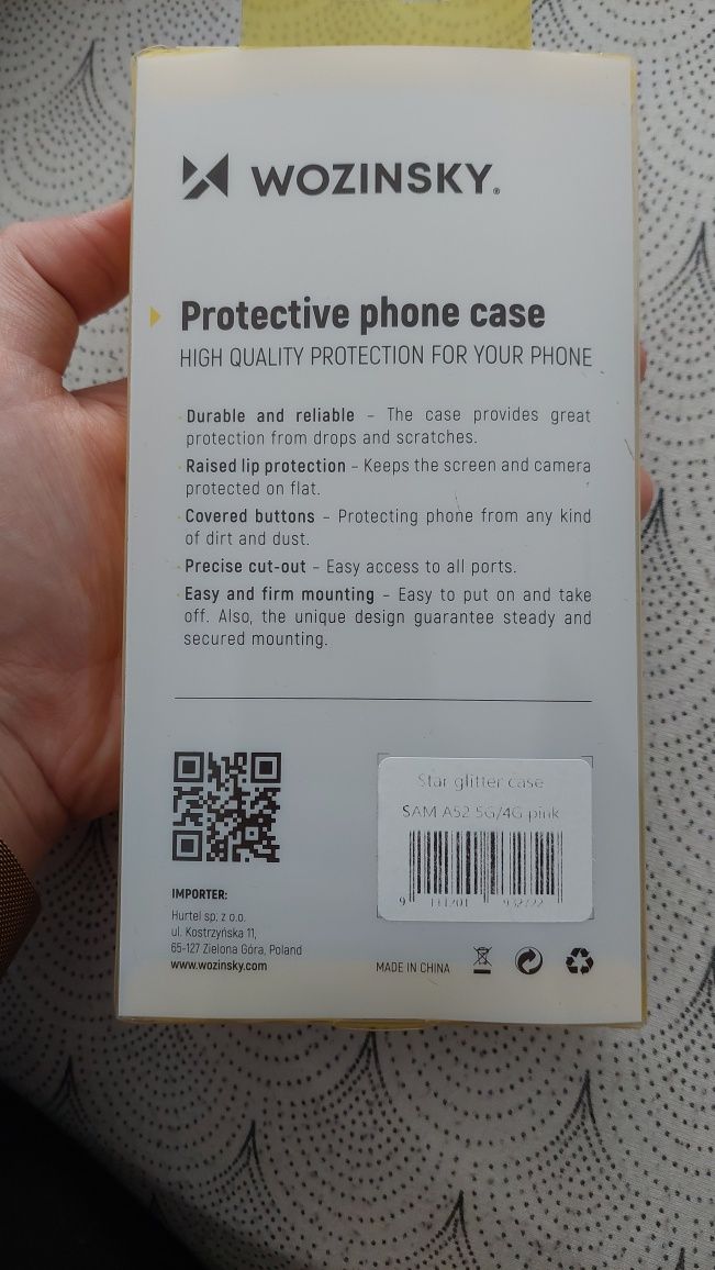 Etui Samsung A52S brokatowe
