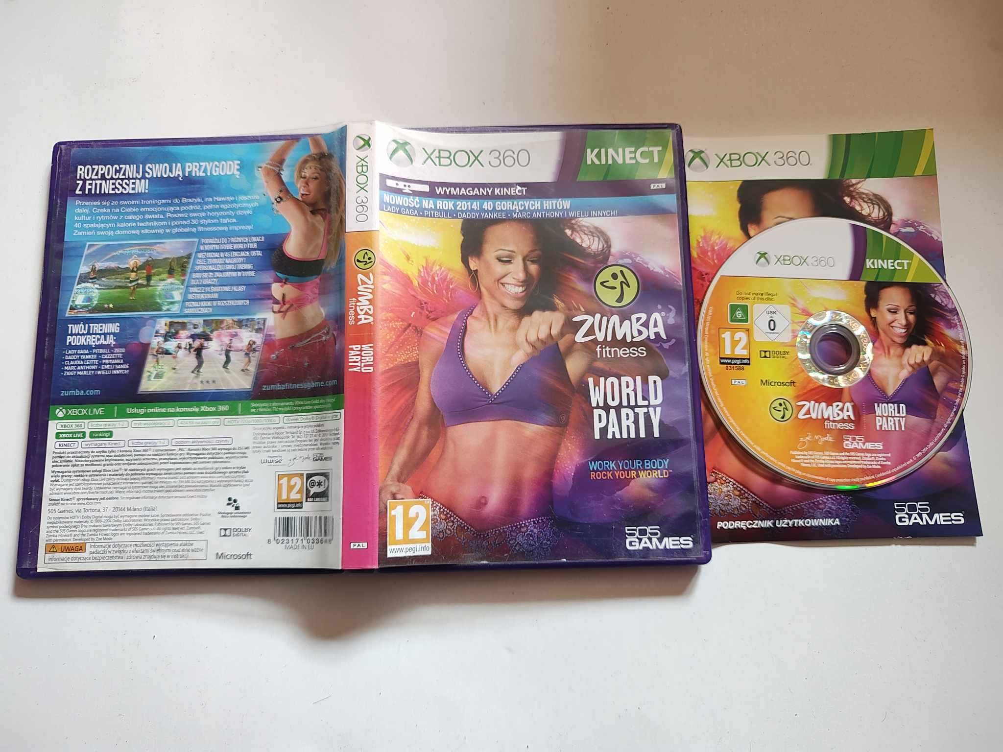 Xbox 360 gra Kinect Zumba World Party