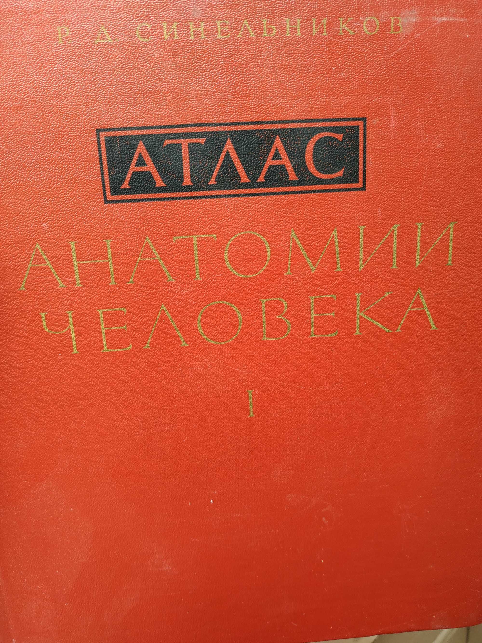 Атлас анатомии человека. Синельников. 1973. 1,2,3 том. Савтограф автор