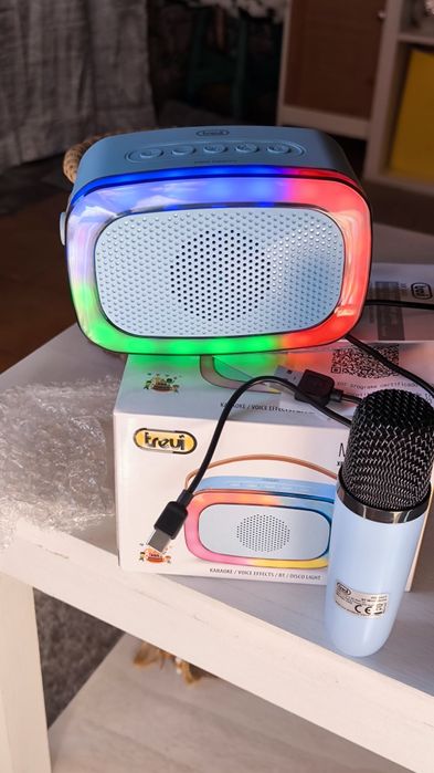 Alta voz karaoke amplificador novo