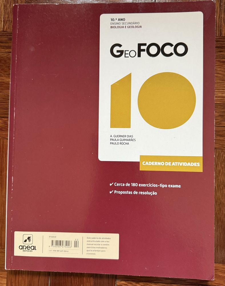 Manuais de BioFoco e GeoFoco+ caderno de atividades- 10 ano