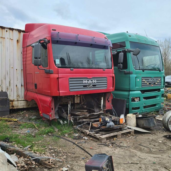 Кабина МАН тга MAN TGA широкая узкая Пневмосиденье кабіна ман тга