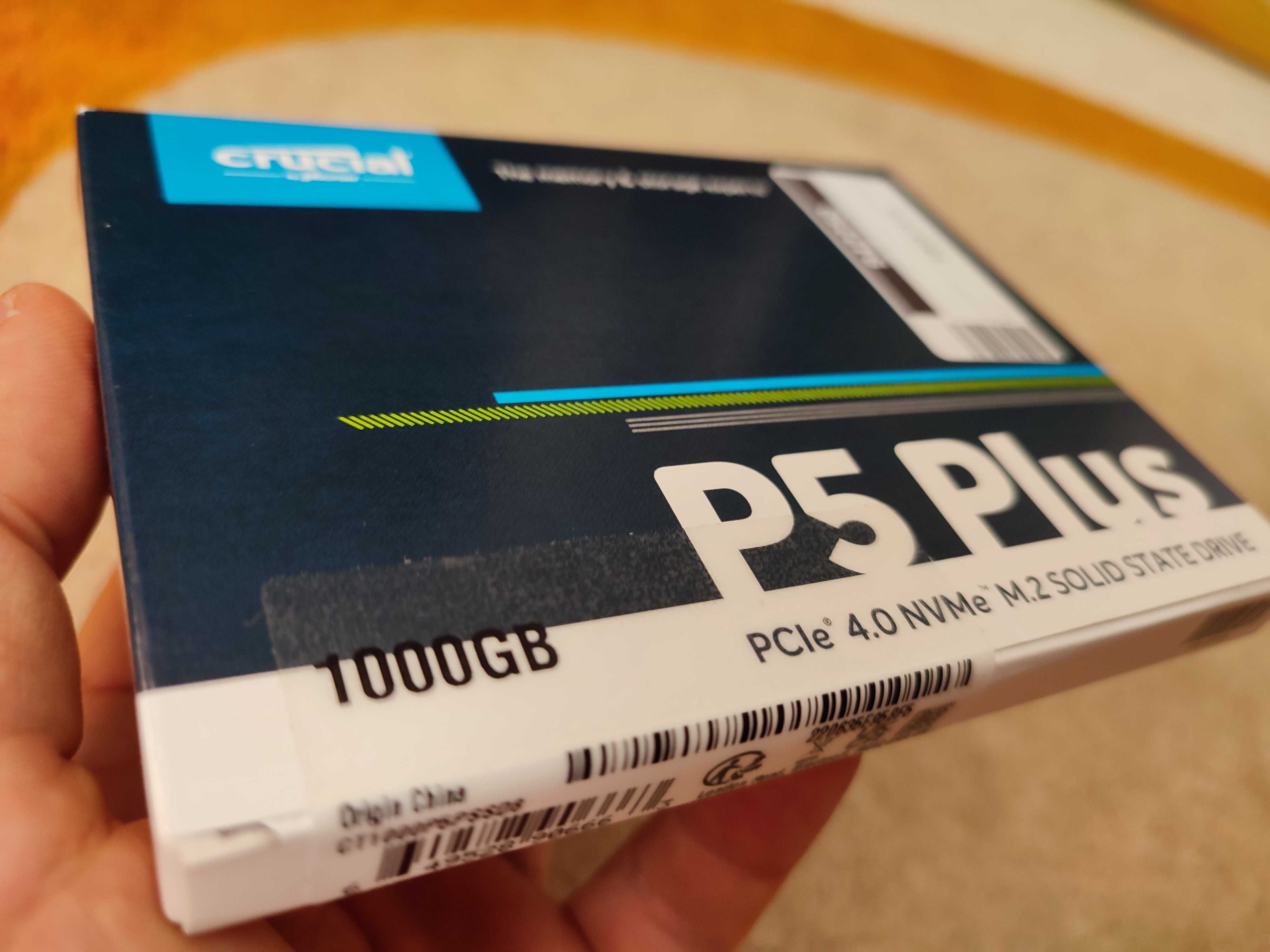 Crucial P5 Plus 1TB. Dysk SSD M.2 NVMe PCIe 4.0 x4. Nowy.