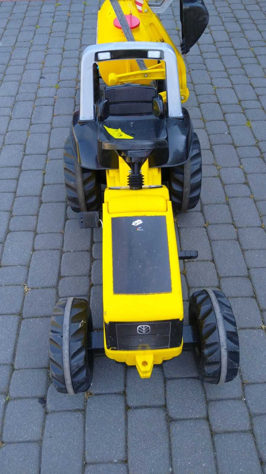 Rolly Toys Traktor Na Pedały New Holland Koparka łyżka tylna