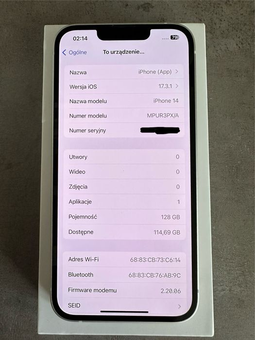 iPhone 14 128 GB Stan Idealny!