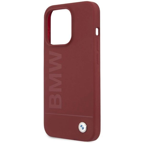 Etui Bmw Silicone Big Logo Magsafe Na Iphone 15 Pro - Czerwone