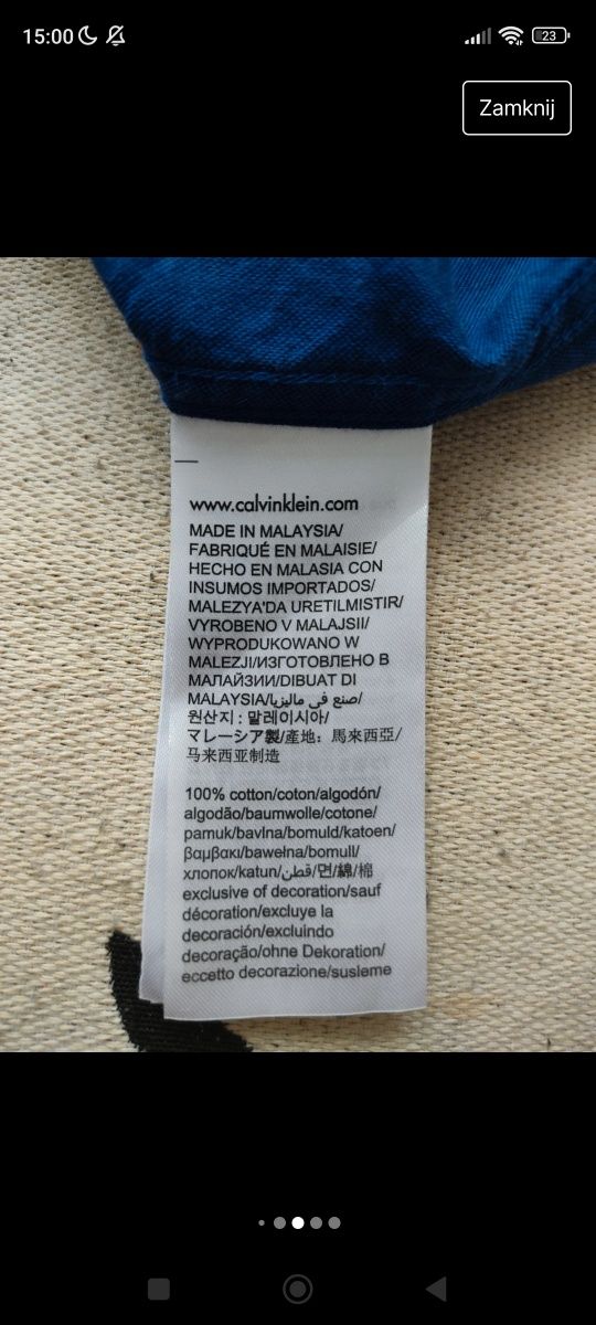Ekstra Koszula Męska Calvin Klein (XL)