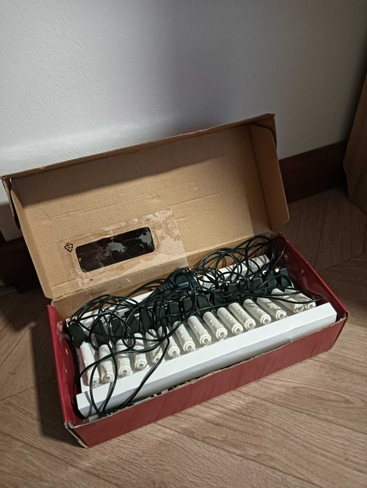 Lampki choinkowe zestaw świeczki na klips na prąd w starym styl