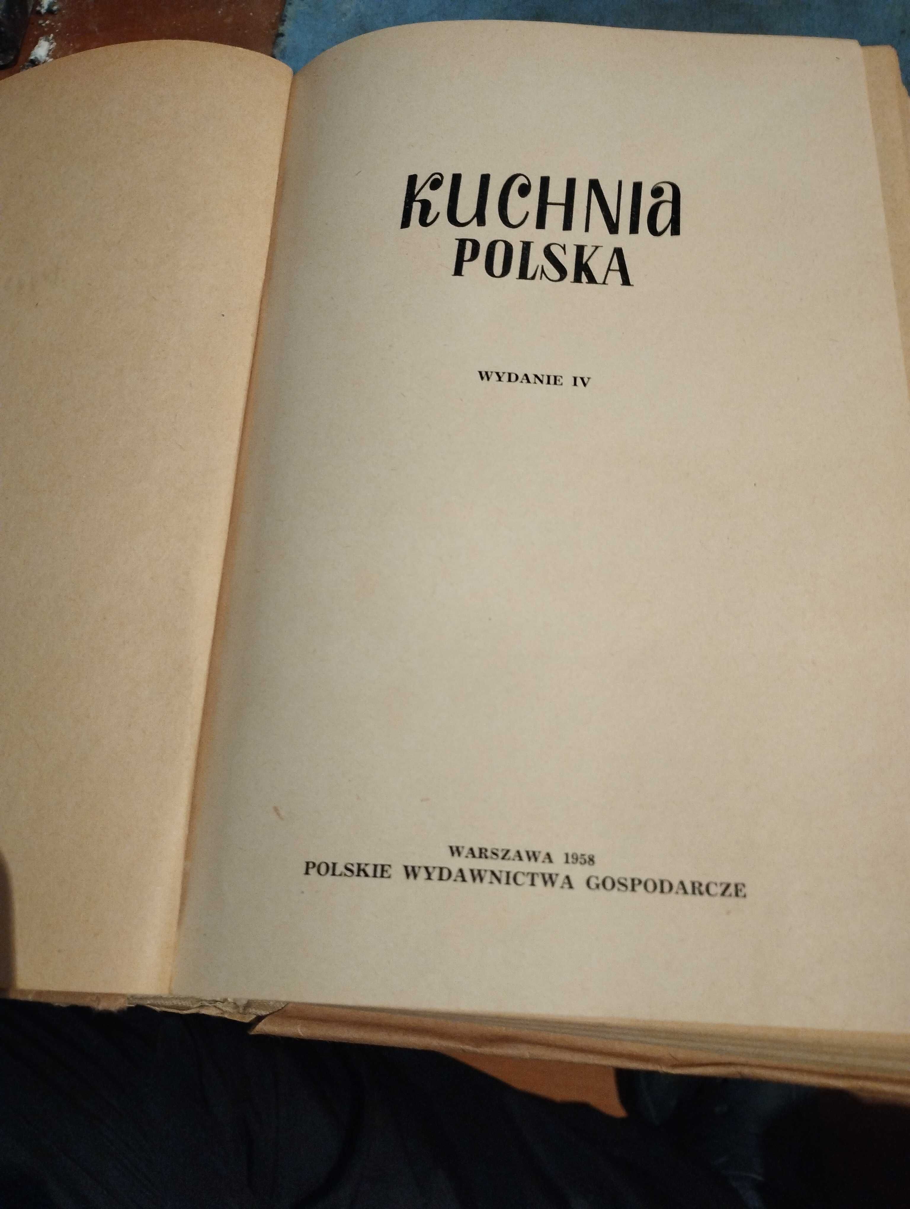 Książka "Kuchnia polska " 1958r.