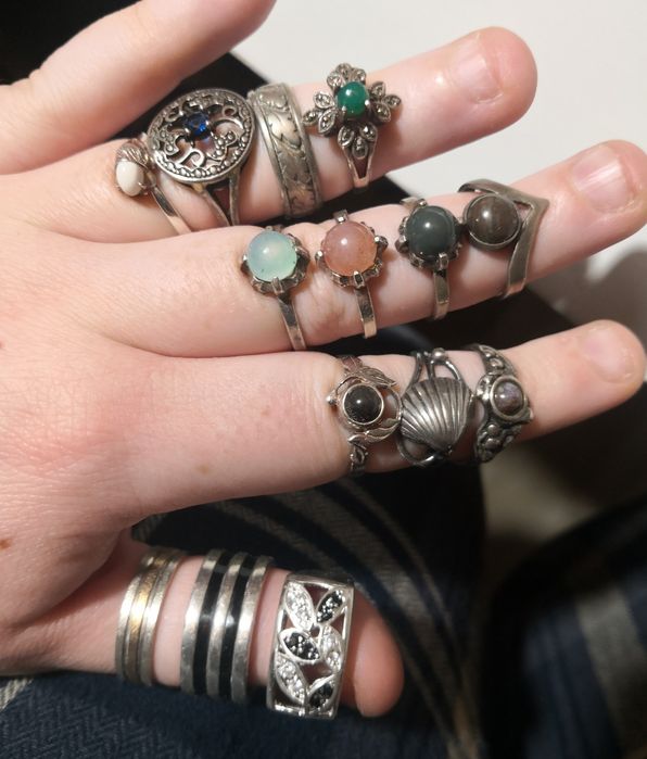 Srebrne pierścionki agat warmet at srebro pierścionek srebrny kamień