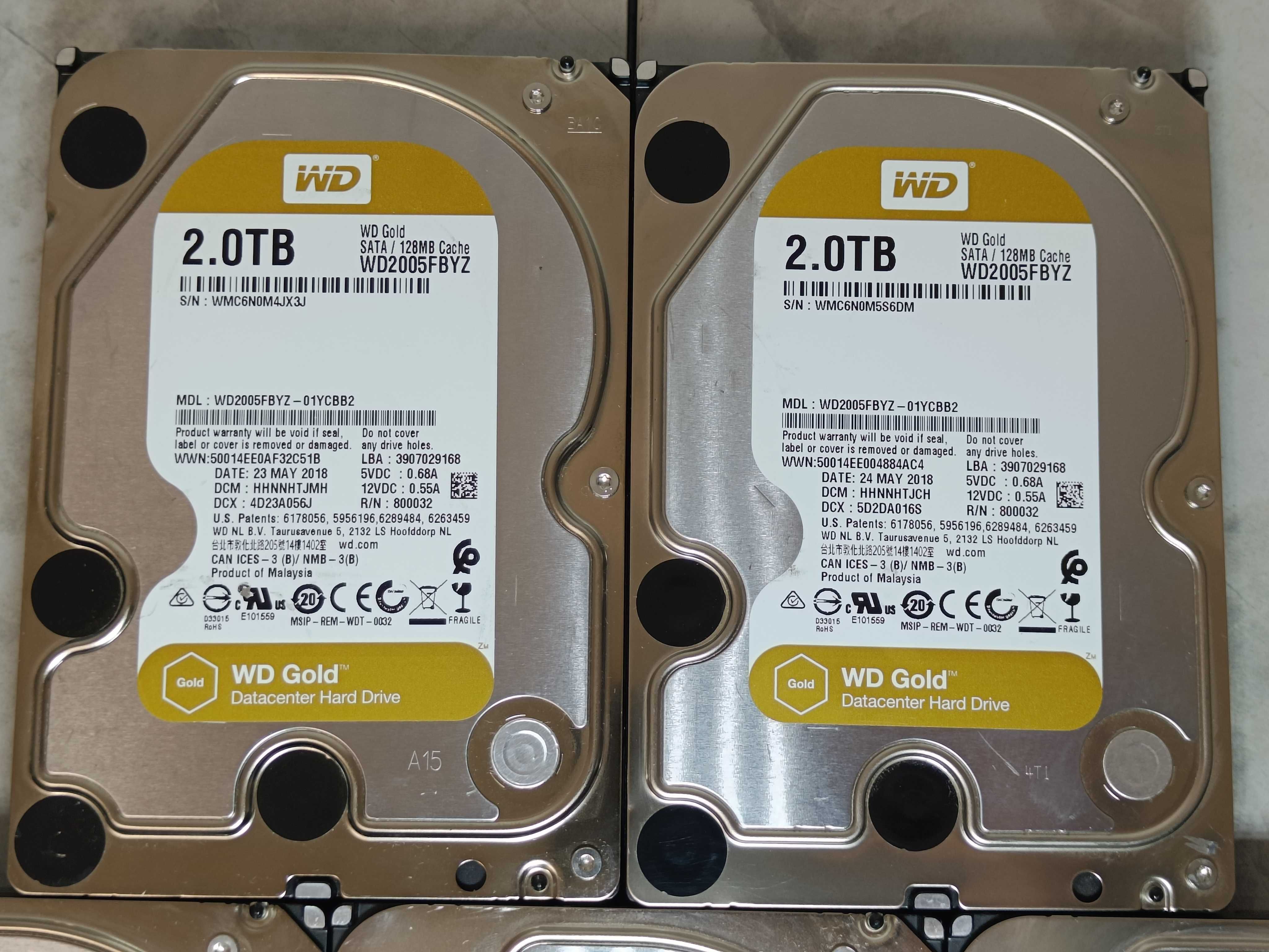 Хард Диск HDD Western Digital GOLD 2 TB 7200RPM 128mb CASH WD2005FBYZ